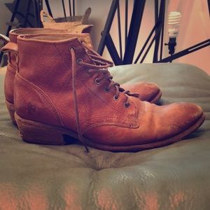 Frye Lace Up Ankle Boots